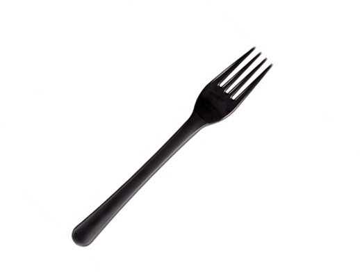  Harmaa uudelleenkäytettävä haarukka 18,5cm PP-muovi